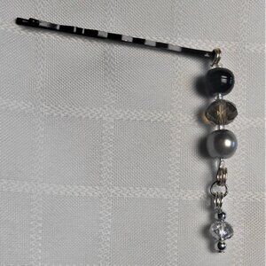 No 15. Beads on interchangeable rings for hairpins or elastic bands X3 -handmade